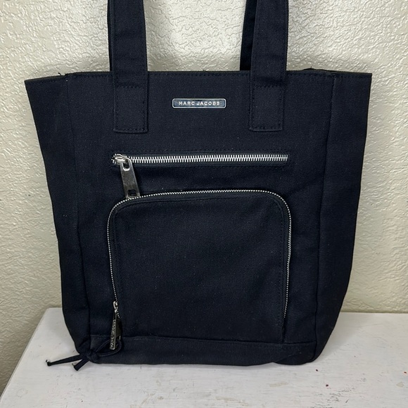 Marc Jacobs | Bags | Marc Jacobs Denim Tote Black | Poshmark